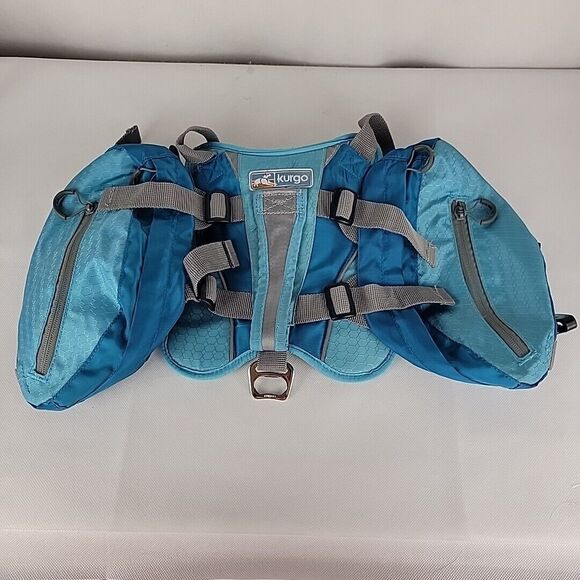 Kurgo Dog Baxter Saddlebag Backpack Harness M/L 27-40 in Chest Hiking Cargo Pack - Picture 2 of 15